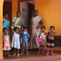 Children and teachers at the RDM nursery